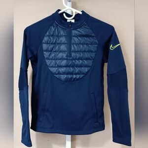 Nike Women's (Size M) Navy Therma-Fit Half-Zip Pullover Long Sleeve Shirt (NWOT)